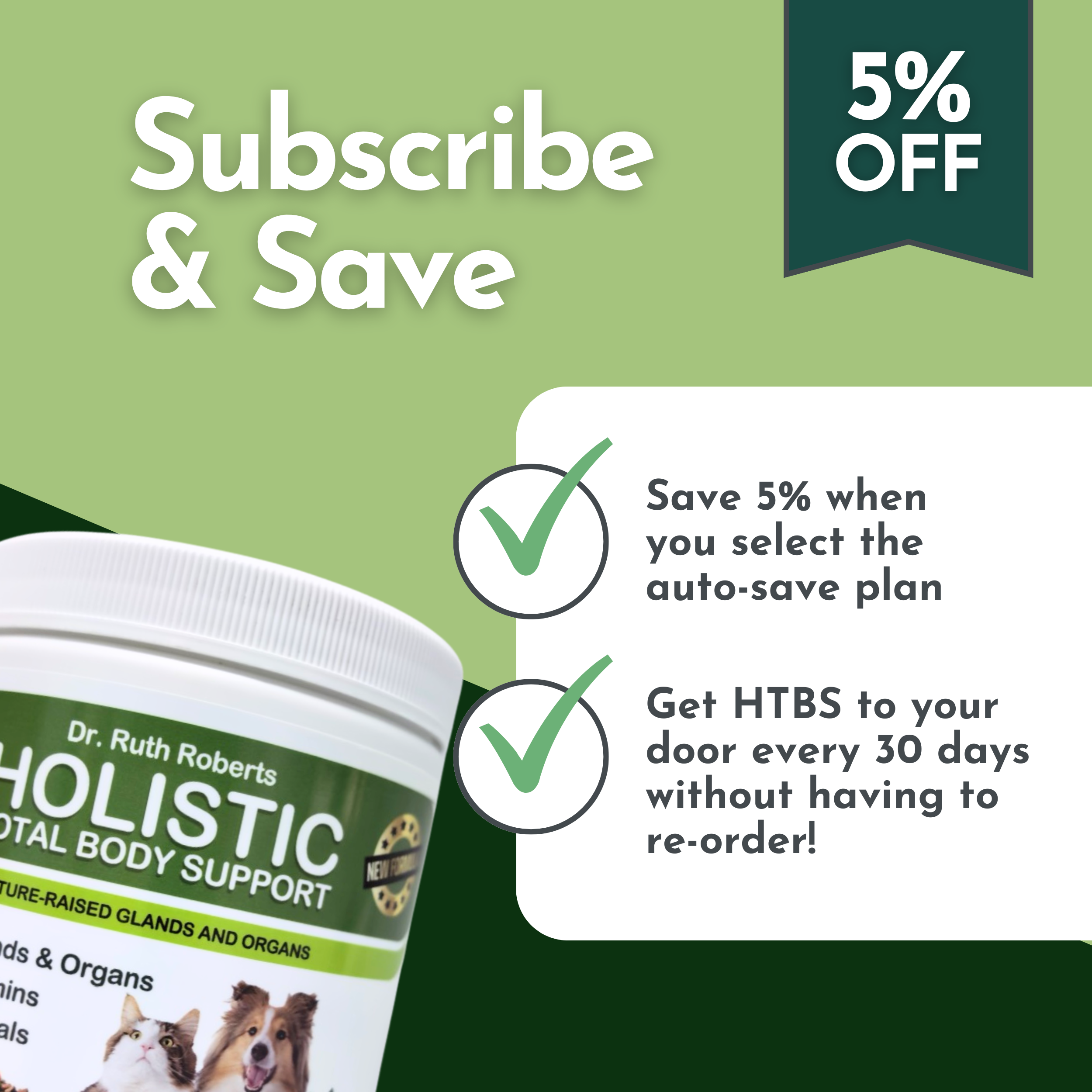 Holistic Total Body Support – Multivitamin & Glandular Support for Dogs and Cats